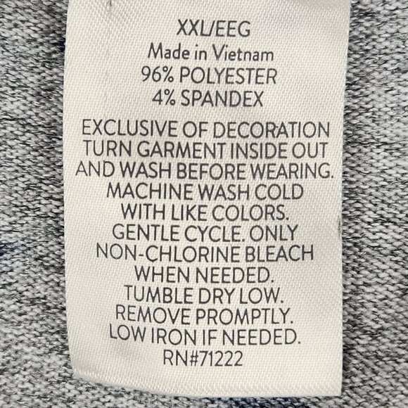 Lucky Brand Tank Top Women's Size XXL Star Print Gray Blue Stretch Racerback - Picture 6 of 6